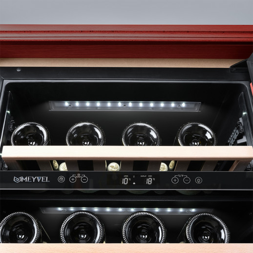 Винный шкаф MEYVEL MV46PRO-KBT2 (Спелая вишня)