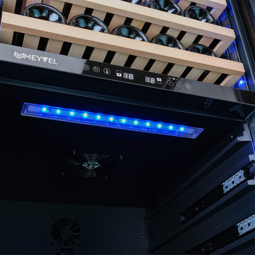 Винный шкаф MEYVEL MV99PRO-KBT2 (Тёмный шоколад)
