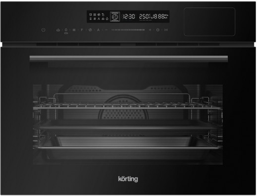 Компактный духовой шкаф с СВЧ Korting OKB 3221 AGN STEAM MW