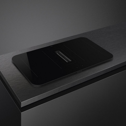 Индукционная варочная панель с вытяжкой SMEG HHSL7844MB