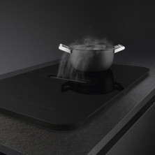 Индукционная варочная панель с вытяжкой SMEG HHSL7844MB