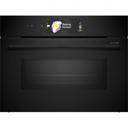 Компактный духовой шкаф с СВЧ Bosch CMG978NB1