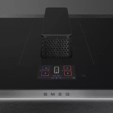 Индукционная варочная панель с вытяжкой SMEG HHSL7845X