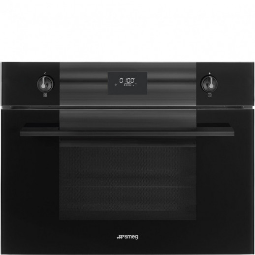 Компактный духовой шкаф с микроволнами Smeg SO4101M1B3