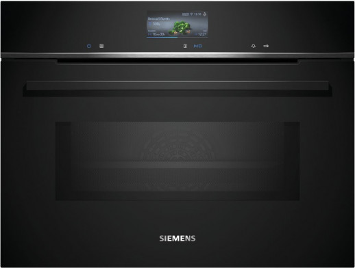 Компактный духовой шкаф с СВЧ Siemens CM776GKB1