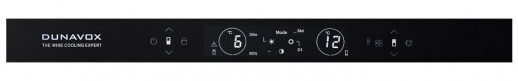 Встраиваемый винный шкаф Dunavox DVP-25.65DB