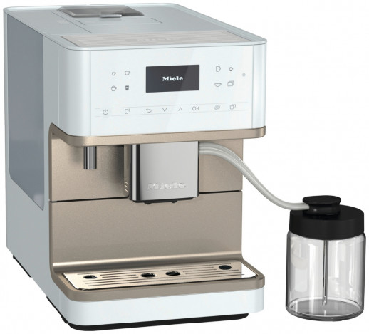 Кофе-машина Miele CM 6360 MilkPerfection Lotus White CleanSteelMetallic