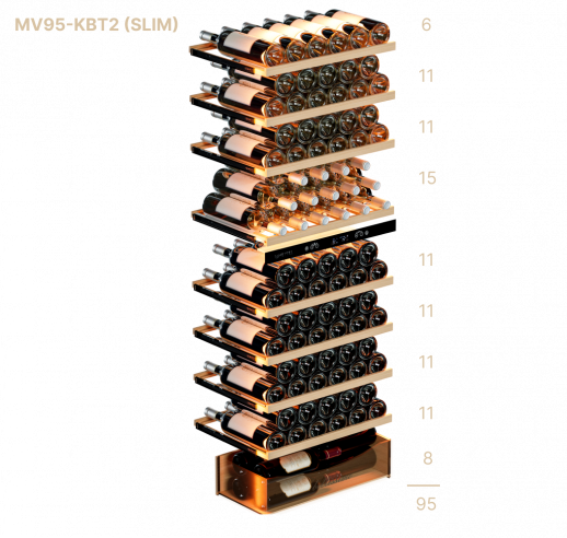 Винный шкаф Meyvel MV95-KBT2 (Slim)