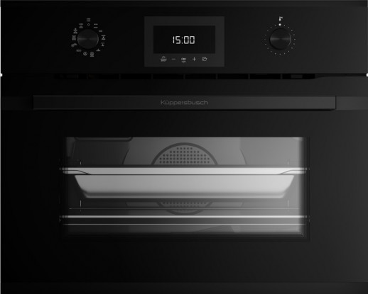 Компактный духовой шкаф с паром Kuppersbusch CBD 6340.0 S6 Black Steel